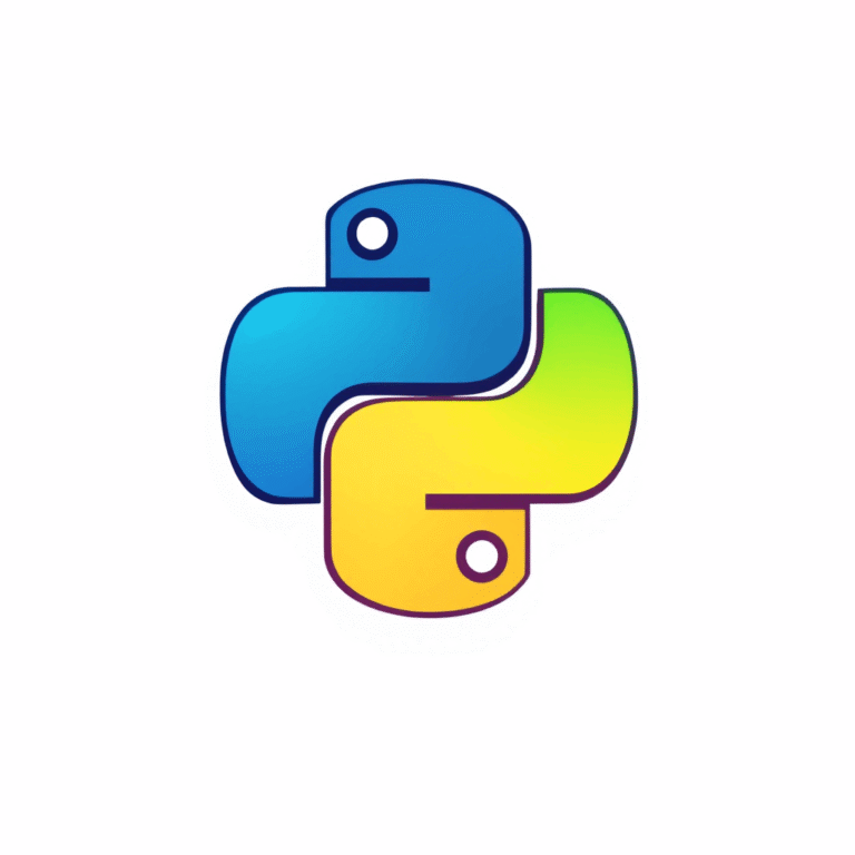 A sleek and modern logo representing the Python 4.0 programming language. The design features the iconic two snake elements, intertwined to symbolize evolution and progress. The color scheme includes vibrant shades of blue and green, reflecting innovation and technology. The logo should convey a sense of sophistication and clarity, suitable for a next-generation programming language. The background is minimalist, allowing the logo to stand out prominently.