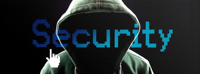 Security text in blue color with a hoodie in background showing the concept of ethical hackers